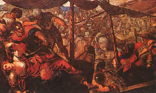 Jacopo Robusti Tintoretto Battle France oil painting art
